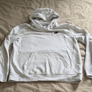 Nike women’s Heather Light Gray Pullover Hoodie